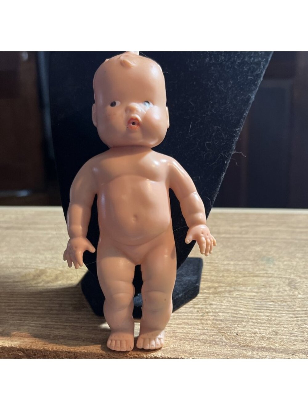 1950s Drink Wet Doll Brown Painted Eyes Jointed Head One Pc Body 7" EUC Cute